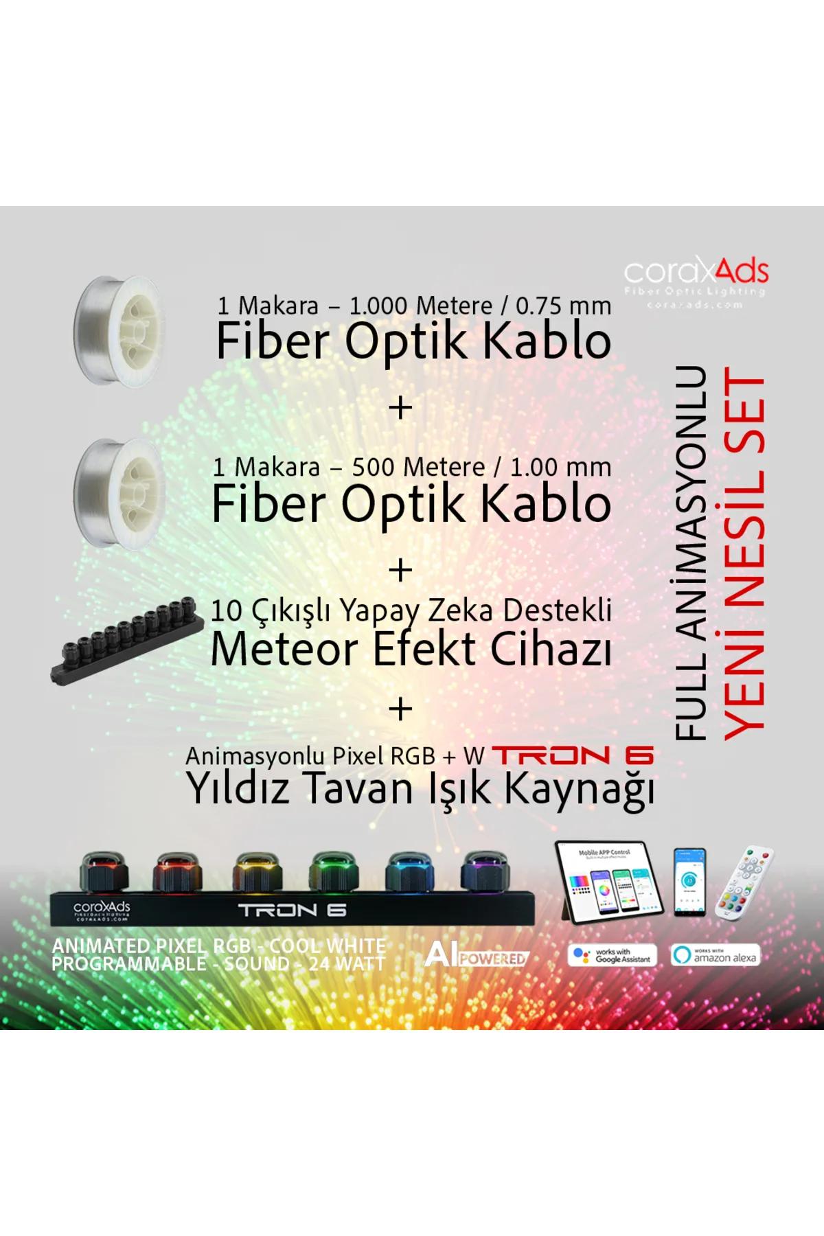 OTOBÜS AMBİYANS AYDINLATMA FİBER OPTİK YILDIZ TAVAN SETİ - KAYAN YILDIZLI - EKO PRO