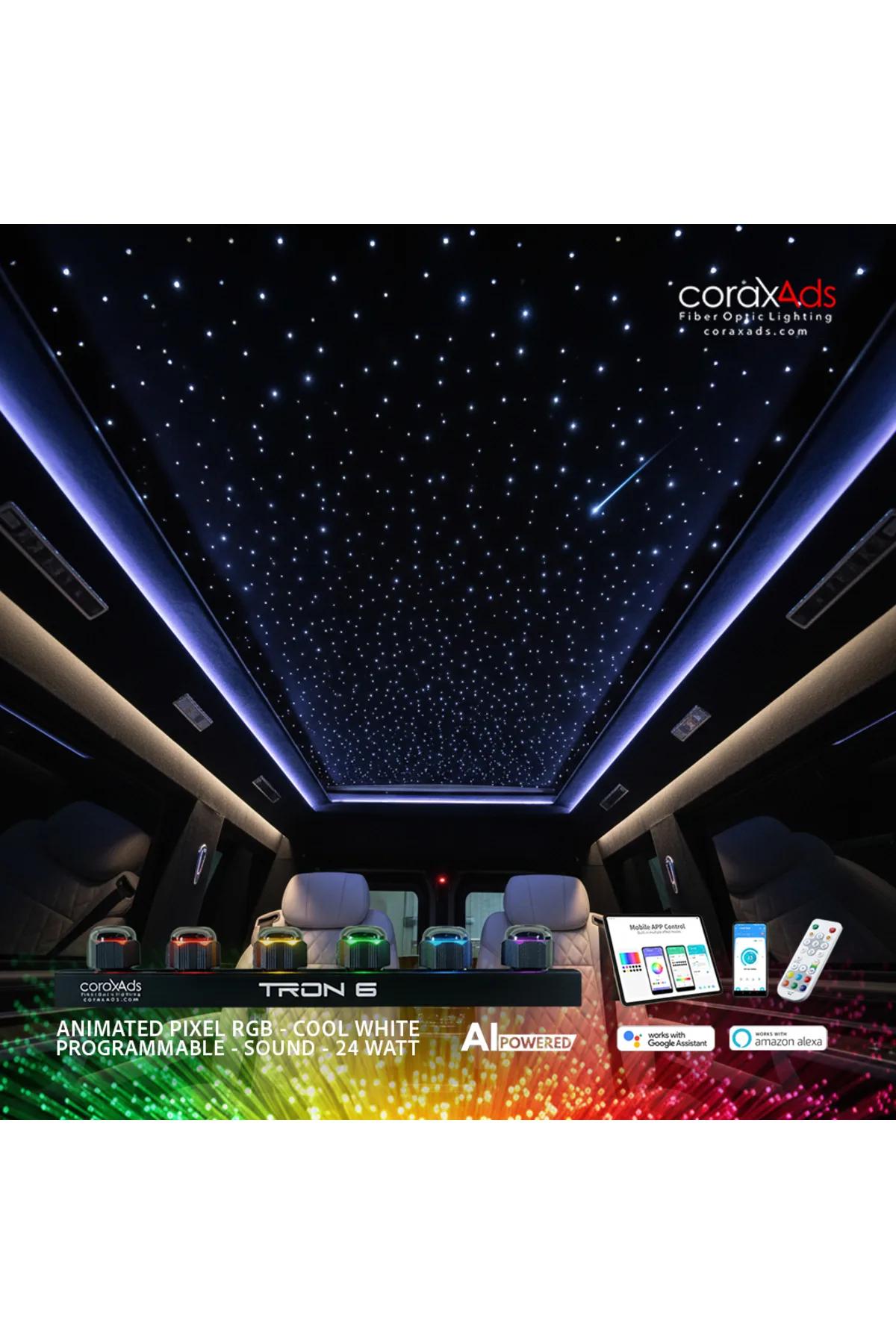 VIP YILDIZ TAVAN FİBER OPTİK STARLIGHT MİNİBÜS KAYAN YILDIZLI SET - EKO