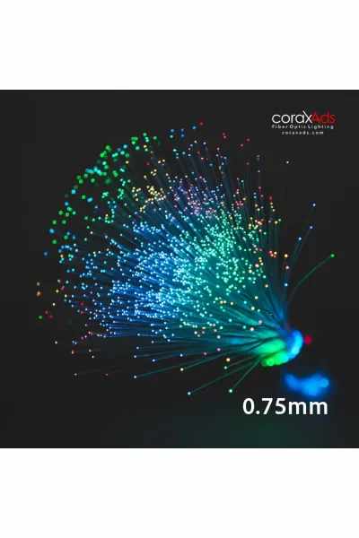 0.75mm PMMA UÇTAN IŞIMA FİBER OPTİK AYDINLATMA KABLOSU