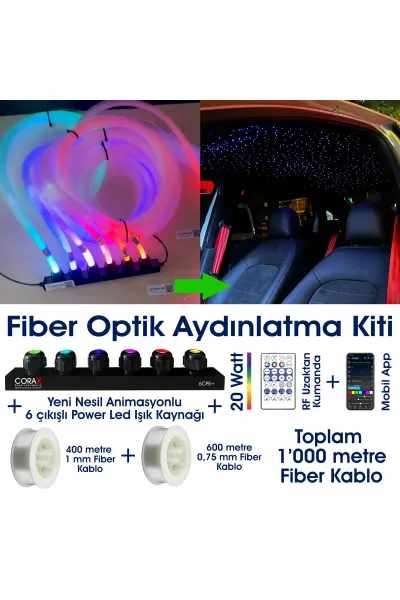 6 Çıkışlı ARGB + 400MT 1MM+600MT 0.75MM-1000MT SET