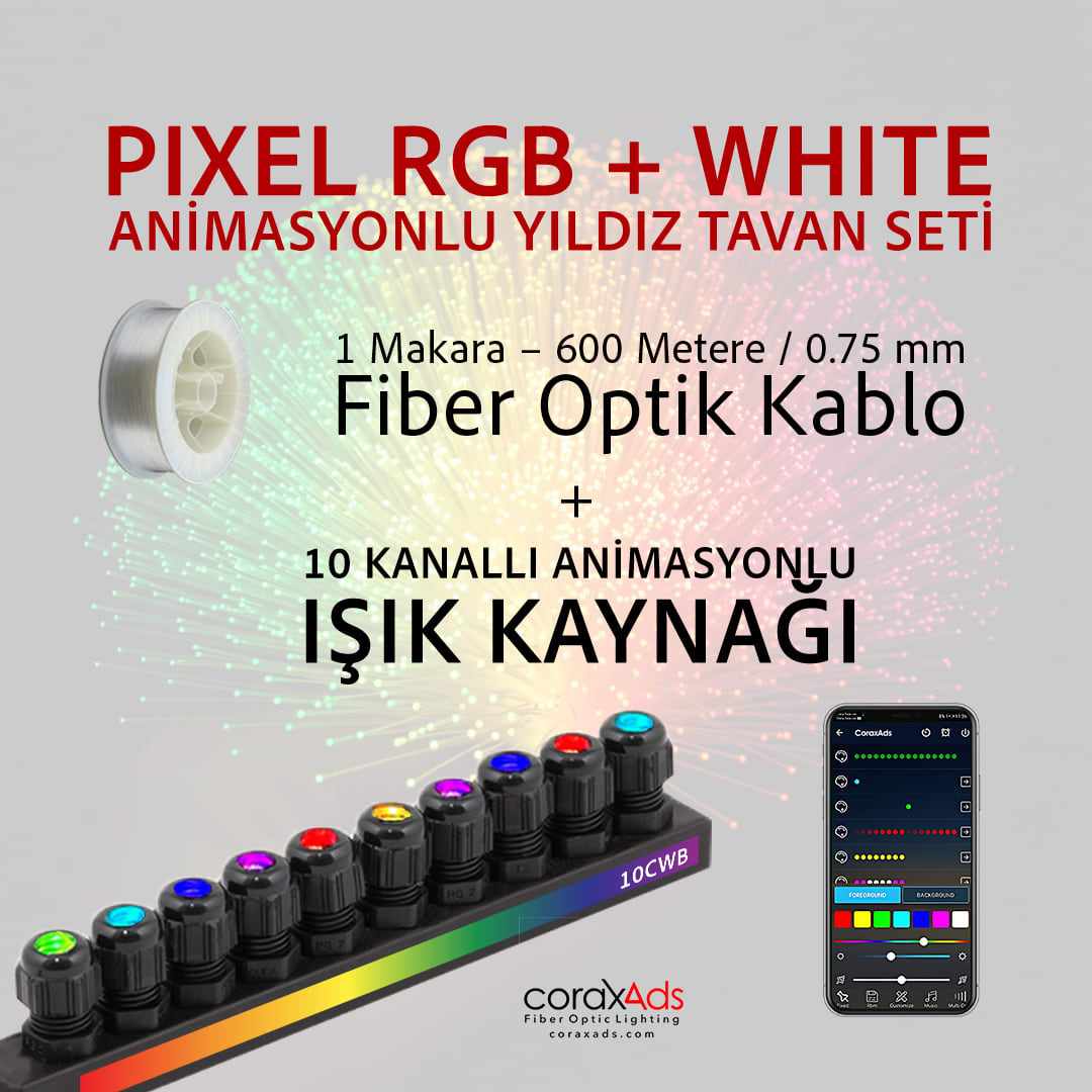 ARGBW Pixel Işık Kaynağı 10 Çıkış