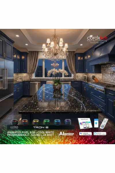 MUTFAK AMBİYANS AYDINLATMA TASARIM MUTFAK FİBER OPTİK YILDIZ KİTİ - MİNİ