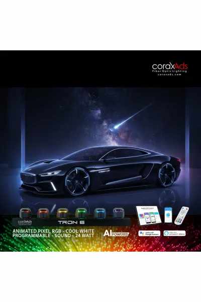 OTOMOBİL ARAÇ TAVANI LED YILDIZ TAVAN FİBER OPTİK KİTİ - KAYAN YILDIZLI - EKO PRO