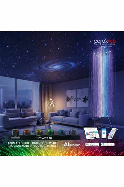 SALON YILDIZ TAVAN EV KONUT FİBER OPTİK AYDINLATMA KİTİ - MİNİ
