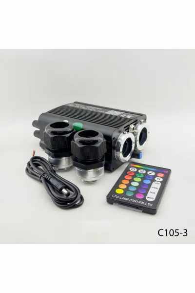 YILDIZ TAVAN MODÜLÜ ÇİFT ÇIKIŞ RGB+W + KAYAN YILDIZLI C105-3